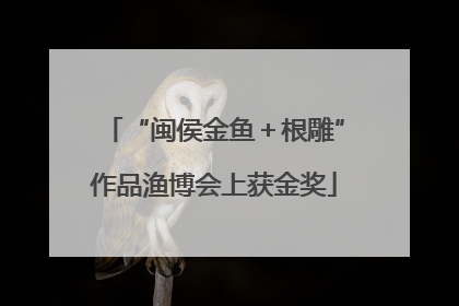 “闽侯金鱼＋根雕”作品渔博会上获金奖